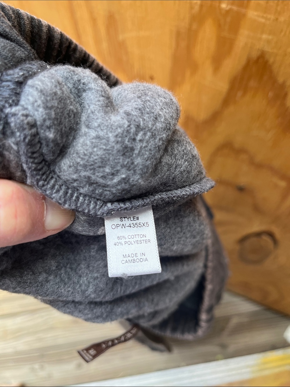 Zenana Acid Wash Grey Sweatpants Plus Size - Picture 5 of 5